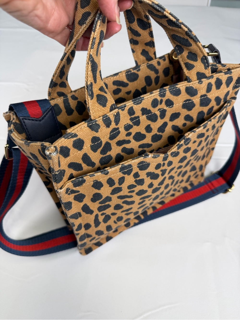 Stella & Dot Mini Leopard / Animal Print Crossbody bag !! - Picture 2 of 14